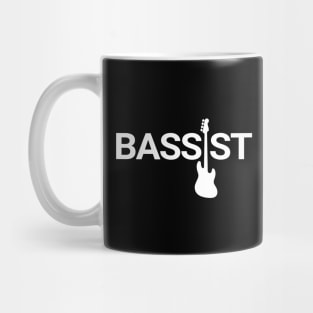 Bassist Bass Guitar Silhouette Dark Theme Mug
